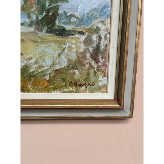 Sigurd Hagegård, Landscape, 1960s, Oil on Canvas, Framed For Sale - Image 8 of 12