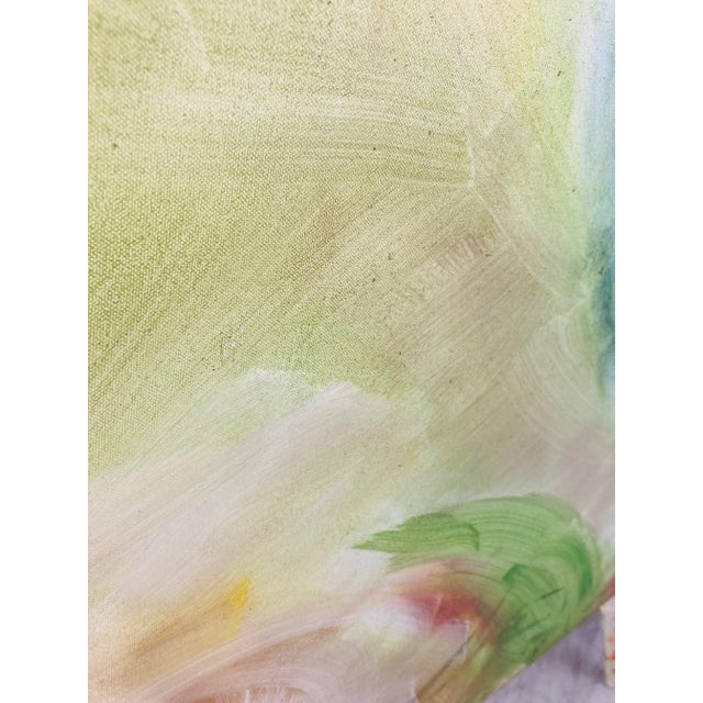 1970s Vintage Oversized Abstract Painting For Sale - Image 5 of 9