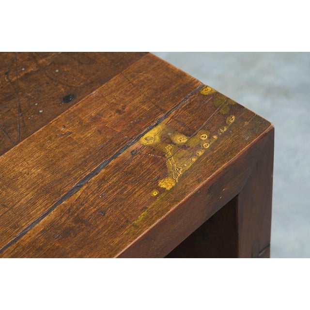Architectural Bench in Oak with Patina, 1950s For Sale - Image 12 of 14