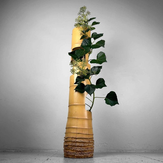 Mid-Century Bamboo Ikebana San-Ju-Giri Vase, Japan, 1950s