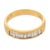 Contemporary Vintage Diamond 18k Yellow Gold Band Ring, Size 7.5 For Sale - Image 3 of 5