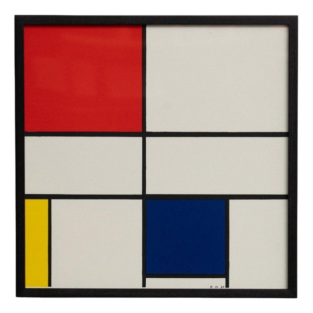 Piet Mondrian, Composition C No. III n Red, Blue, and Yellow, Lithograph, 1920s-1940s For Sale