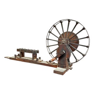 Antique Japanese Spinning Wheel, 1890s For Sale