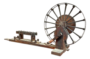 Antique Japanese Spinning Wheel, 1890s