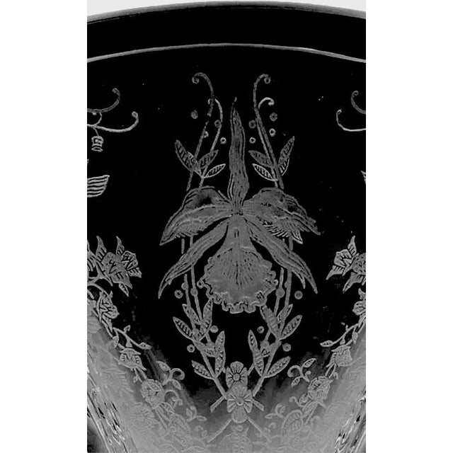 Art Deco Vintage Heisey Fan Orchid Vase For Sale - Image 3 of 3
