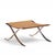 Mies Van Der Rohe for Knoll Mid Century Barcelona Stool With Cowhide Sling For Sale In Chicago - Image 6 of 10