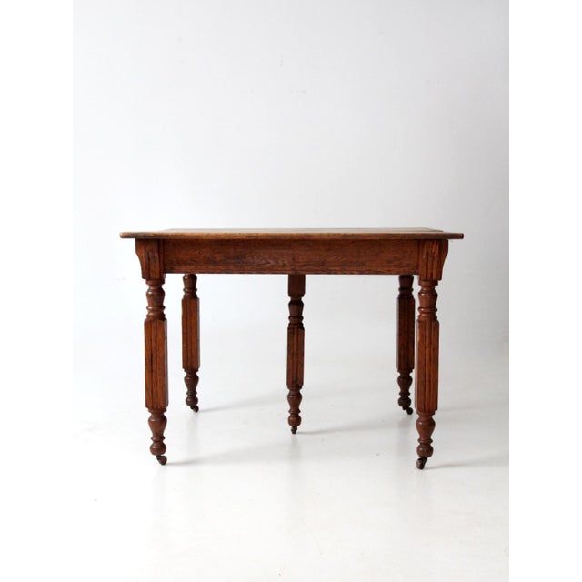 Early 20th Century Antique Five Leg Dining Table For Sale - Image 5 of 15