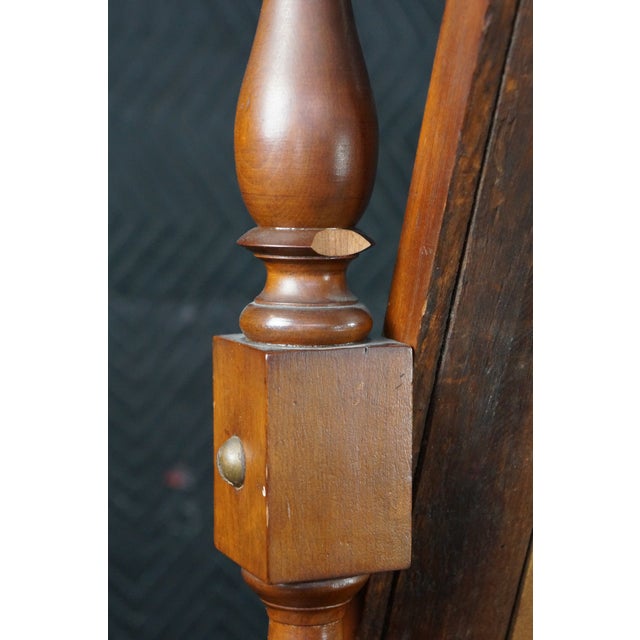Antique Victorian Plum Pudding Mahogany Washstand Vanity W Mirror 62" For Sale - Image 15 of 18
