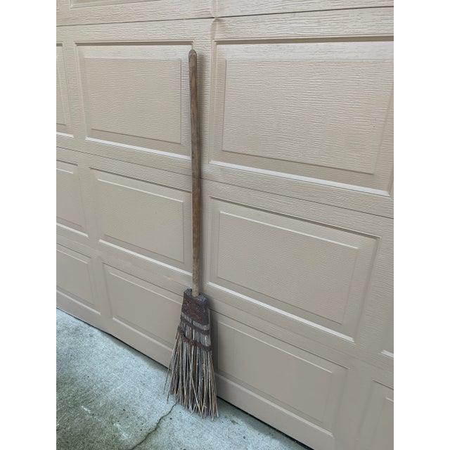 Early 19th Century Rustic Handmade Twig Broom With Exceptional Patina For Sale In South Bend - Image 6 of 10