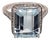 Diamond Aquamarine Ring 14k Gold 6.25 TCW Certified For Sale