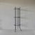 Vintage Black Painted Metal Glass Three Tier Narrow Etagere Mid Century For Sale - Image 10 of 18