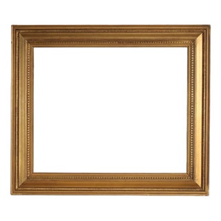 Vintage Italian Gilded Wood and Plaster Frame, 1950 For Sale