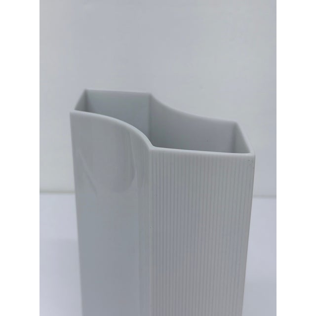 Sami Wirkkala Bisque Porcelain Vase for Rosenthal Studio-Line, Germany 1980s For Sale - Image 9 of 13