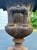 Huge Antique Late Victorian French Heavy Cast Iron Outdoor Planter Urn W/ Handle For Sale - Image 15 of 17