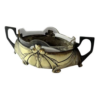 Jardiniere with Cloverleaf from Hans Peter Metallwarenfabrik, 1908 For Sale