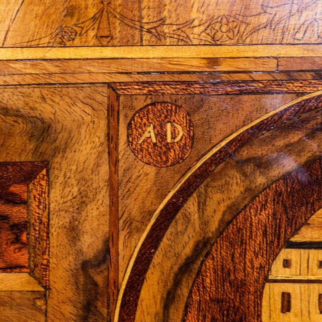 Neoclassical Writing Desk with Marquetry, 1826 For Sale - Image 6 of 18