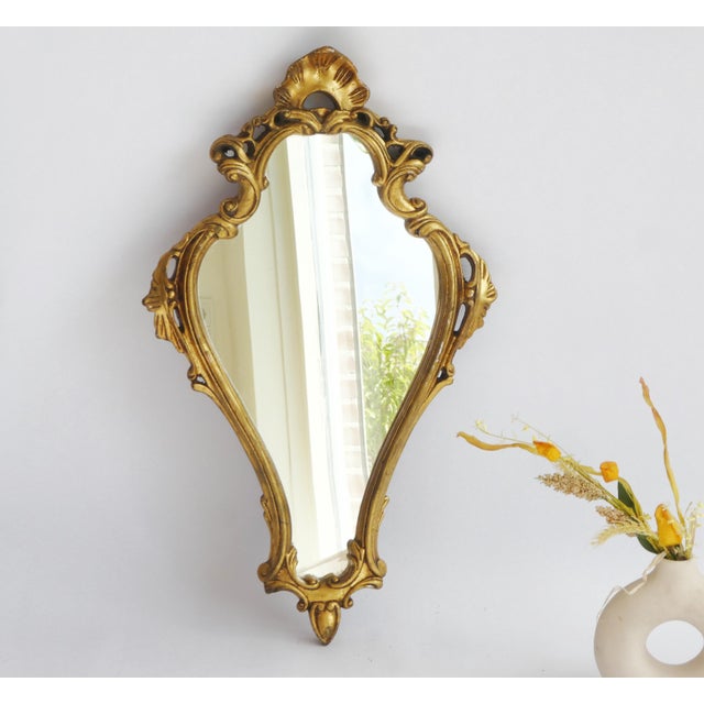 Vintage Baroque Ornate Wall Mirror, 1960s For Sale - Image 11 of 11