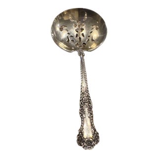 Antique Gorham "Cambridge" Sterling Silver Confection Sifting Spoon For Sale