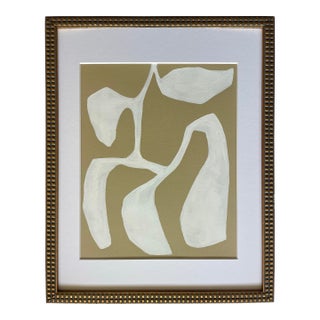 2026 "Lo Stampo" Contemporary Botanical Painting on Cotton Paper by Artist r.k. Red For Sale