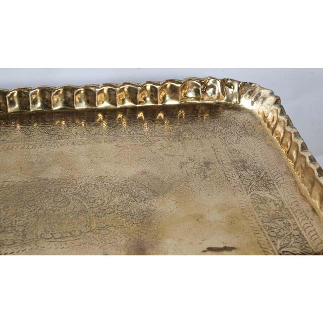 Moorish Rectangular Brass Tray Coffee Table Chairish
