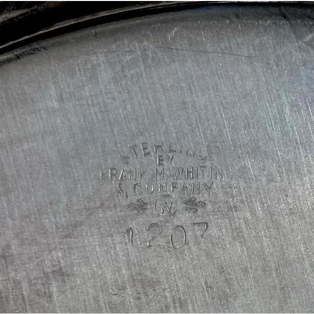 Set of 6 Sterling Silver Art Nouveau Repousse Bread Dishes For Sale In New York - Image 6 of 7