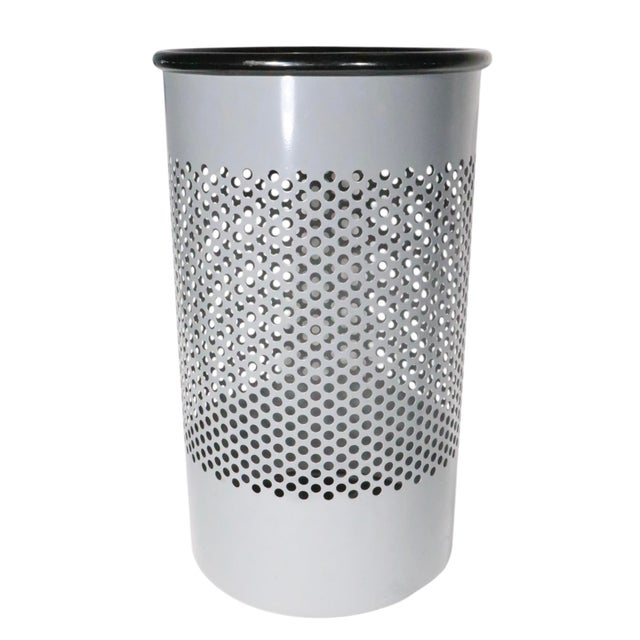 1980s Post Modern Waste Basket Trash Can Designed by Barbieri and Marianelli for Rexite Milano For Sale - Image 10 of 12