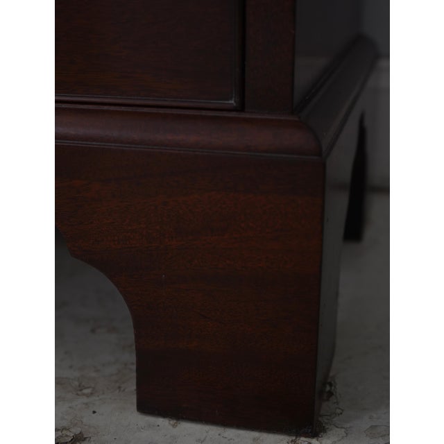 Stickley Colonial Williamsburg Mahogany Bookcase W. Wood Shelves For Sale - Image 14 of 18