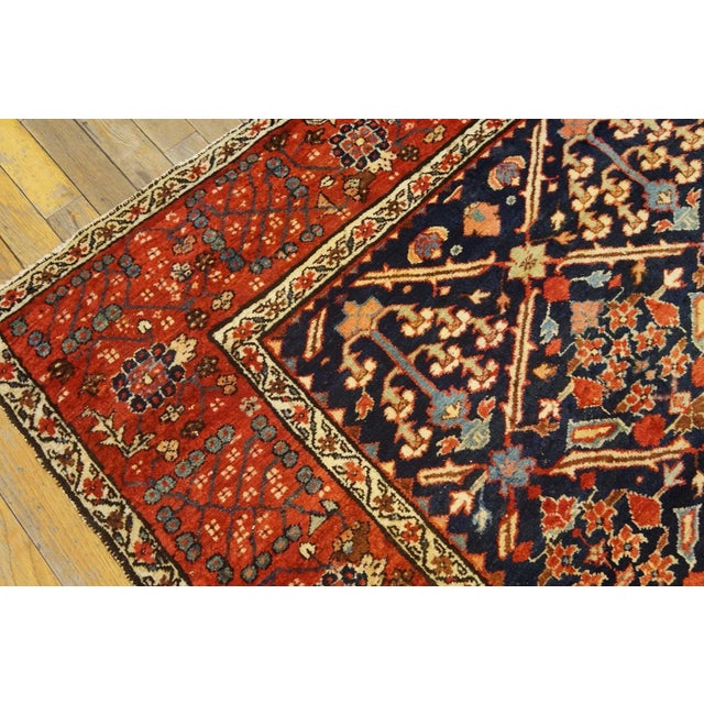 Red Mid-19th Century N.W. Persian Bakshaiesh Shrub Carpet ( 5'4" x 6' - 163 x 183 ) For Sale - Image 8 of 9