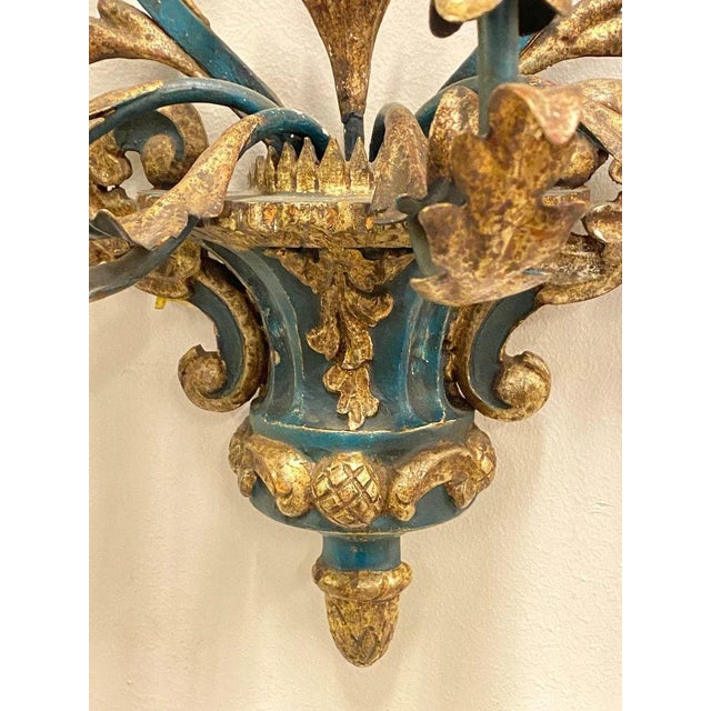 Rococo Vintage Sconce For Sale - Image 3 of 9