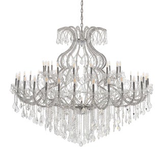 Vintage Italian Maria Chandelier With Crystals Pantalogues For Sale