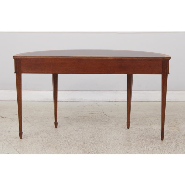 Ethan Allen Inlaid Mahogany Console Hall Table For Sale - Image 15 of 18