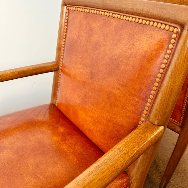 Th Robsjohn-Gibbings Krug Arm Chairs - a Pair For Sale - Image 10 of 12