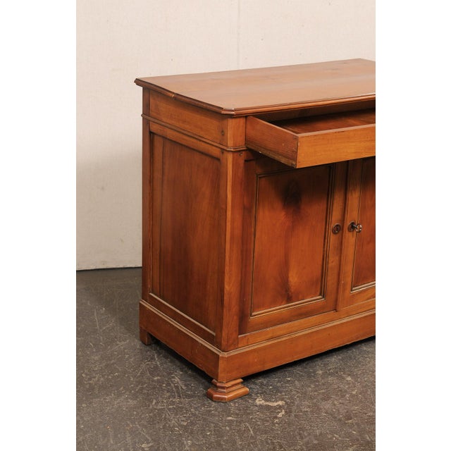 Early 19th Century French Antique Cherry Wood 2-Door Cabinet For Sale - Image 5 of 14
