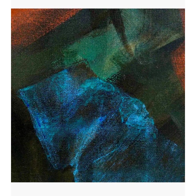 Willy Mucha, Large Polish French Abstract Expressionist Oil Painting Willy Mucha, Ecole Paris, 1963 For Sale - Image 13 of 15