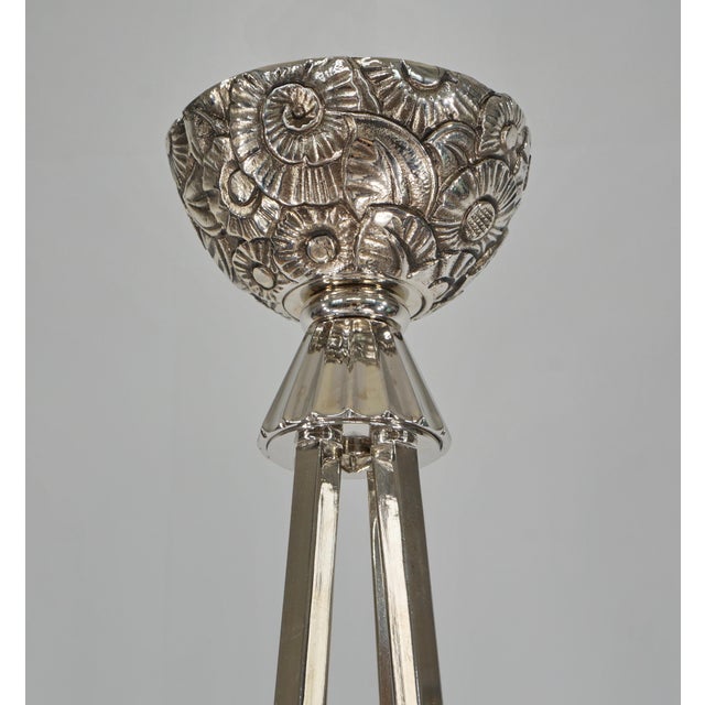 French Art Deco Chandelier by Louis Vandamme - 1930s France For Sale - Image 10 of 13