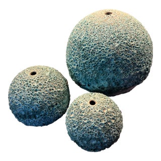 1980s Michael Hamlin Set of 3 Ceramic Vases For Sale