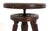 Late 19th Century Antique Piano Stool W Brass & Glass Ball & Claw Feet For Sale - Image 5 of 9