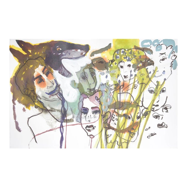 Sandra Detourbet, Stalker, 2016, Ink on Paper For Sale