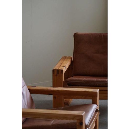 1970s Set of Swedish Pine Lounge Chairs by Yngve Ekström for Swedese, 1970s For Sale - Image 5 of 18
