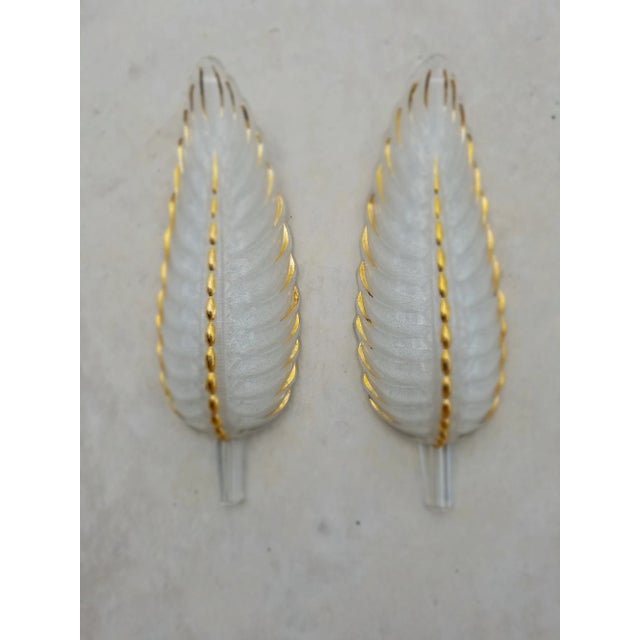 1920s French Art Deco Glass Shades - a Pair For Sale - Image 9 of 9