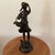 Antique Victorian Period Italian Bronze Sculpture of a Walking Girl W/Fruit Basket Circa 1900 For Sale - Image 11 of 12