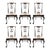 Early 20th Century Antique Chippendale Style Mahogany Ball and Claw Dining Side Chairs - Set of 6 For Sale