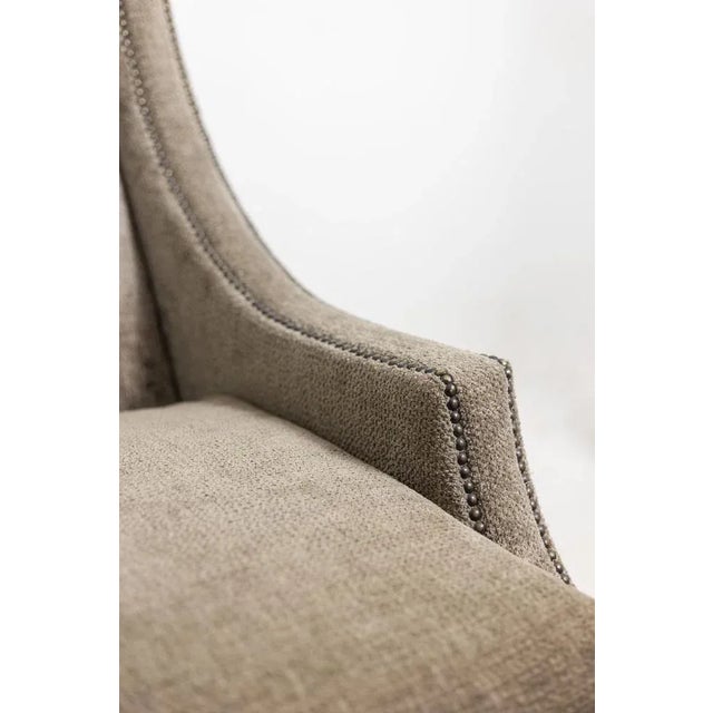 Rectangular Sofa in Gray Velvet, 1990s For Sale - Image 6 of 10