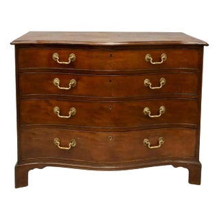 George III Mahogany Four Drawer Chest For Sale