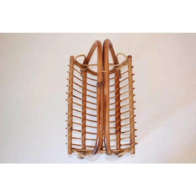 Bamboo Holders attributed to Franco Albini, 1960s For Sale - Image 4 of 9