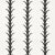 Sample-Schumacher X Celerie Kemble Acanthus Stripe Fabric in Carbon For Sale