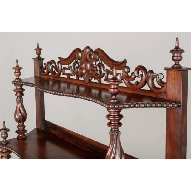 Brown 19th Century French Louis Philippe Étagère or Tiered Shelf For Sale - Image 8 of 13