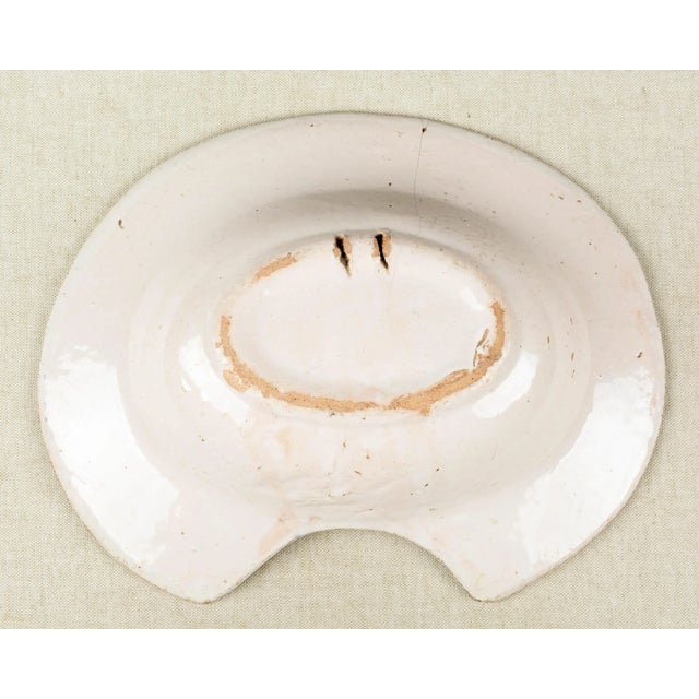 19th Century French Faience Shaving Bowl For Sale In Orlando - Image 6 of 8