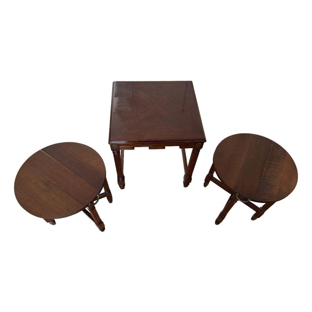 Vintage Italian-Style Nesting Tables 1960s – Set of 3 For Sale
