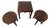 Vintage Italian-Style Nesting Tables 1960s – Set of 3 For Sale